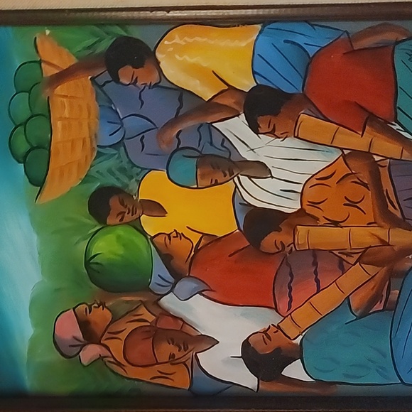 Vintage Haitian Artwork Artist: M. Guerre - Picture 4 of 11